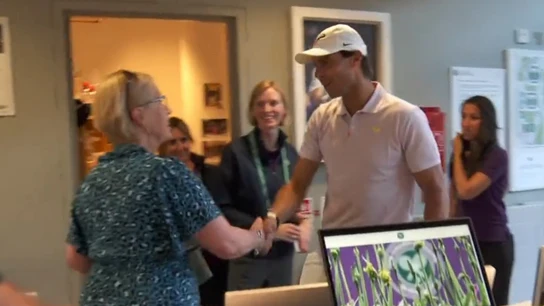 Rafa Nadal, tras dejar Wimbledon Rafa Nadal, tras dejar Wimbledon