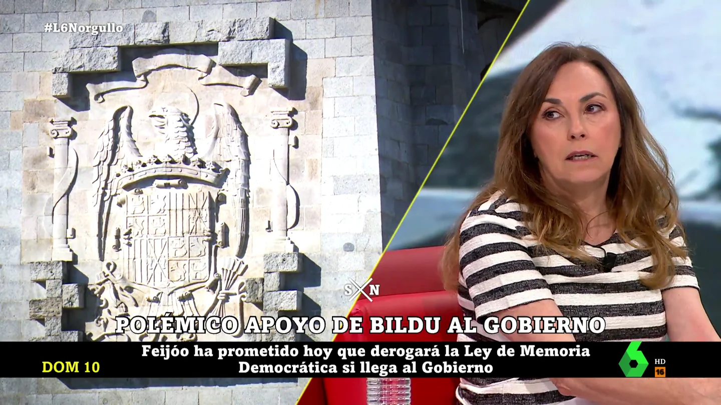 Angélica Rubio responde a Feijóo por querer derogar la ley de Memoria Democrática: "El PP concede calles a barcos que masacraron civiles" Angélica Rubio responde a Feijóo por querer derogar la ley de Memoria Democrática: "El PP concede calles a barcos que masacraron civiles"