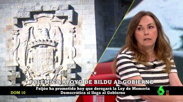Angélica Rubio responde a Feijóo por querer derogar la ley de Memoria Democrática: "El PP concede calles a barcos que masacraron civiles"