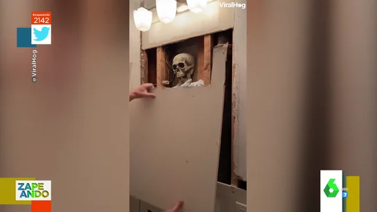 Una pareja encuentra un esqueleto en su sótano Una pareja encuentra un esqueleto en su sótano