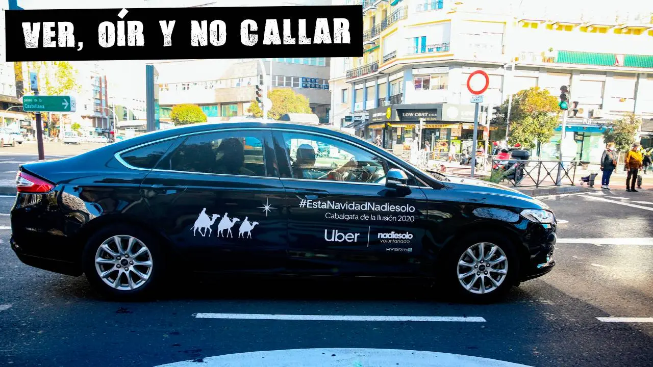 Un coche de Uber Un coche de Uber