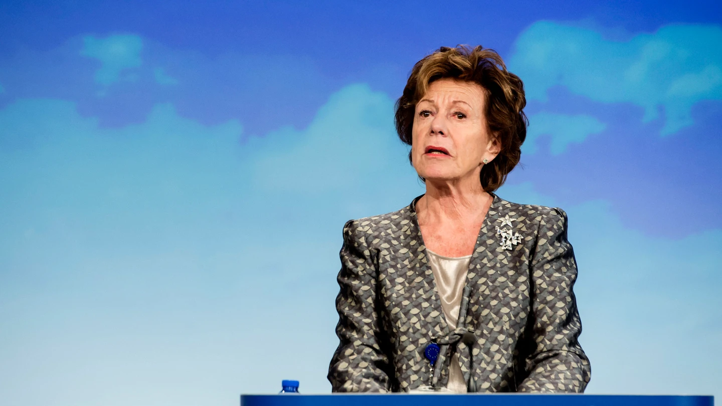 Neelie Kroes, en 2012, cuando era Comisaria de Competencia Neelie Kroes, en 2012, cuando era Comisaria de Competencia