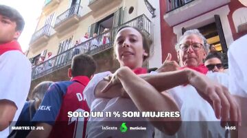 Aumentan las mujeres en los encierros de San Fermín: ya son el 11% de los corredores