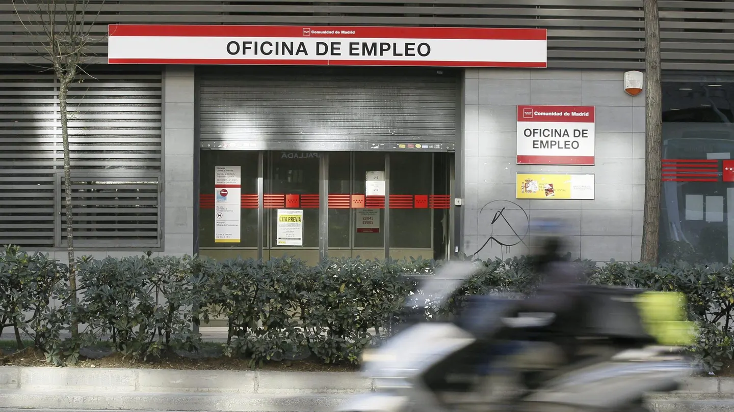 Imagen de archivo de una oficina de empleo Imagen de archivo de una oficina de empleo
