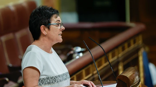 Mertxe Aizpurua (EH Bildu), durante su intervención en el debate sobre el estado de la nación Mertxe Aizpurua (EH Bildu), durante su intervención en el debate sobre el estado de la nación