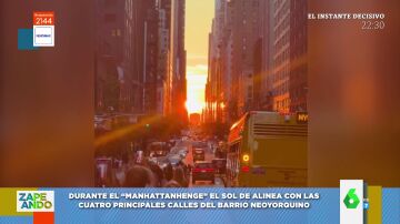 Así es el Manhattanhenge, la espectacular puesta de sol en Nueva York que enamora a todo el mundo