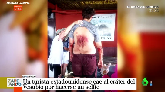 Un joven se cae al cráter del Vesubio al intentar hacerse un selfie Un joven se cae al cráter del Vesubio al intentar hacerse un selfie