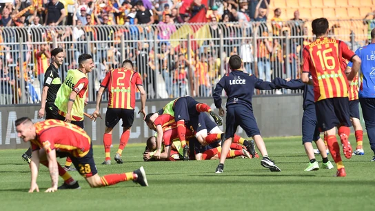 El Lecce, durante un partido El Lecce, durante un partido
