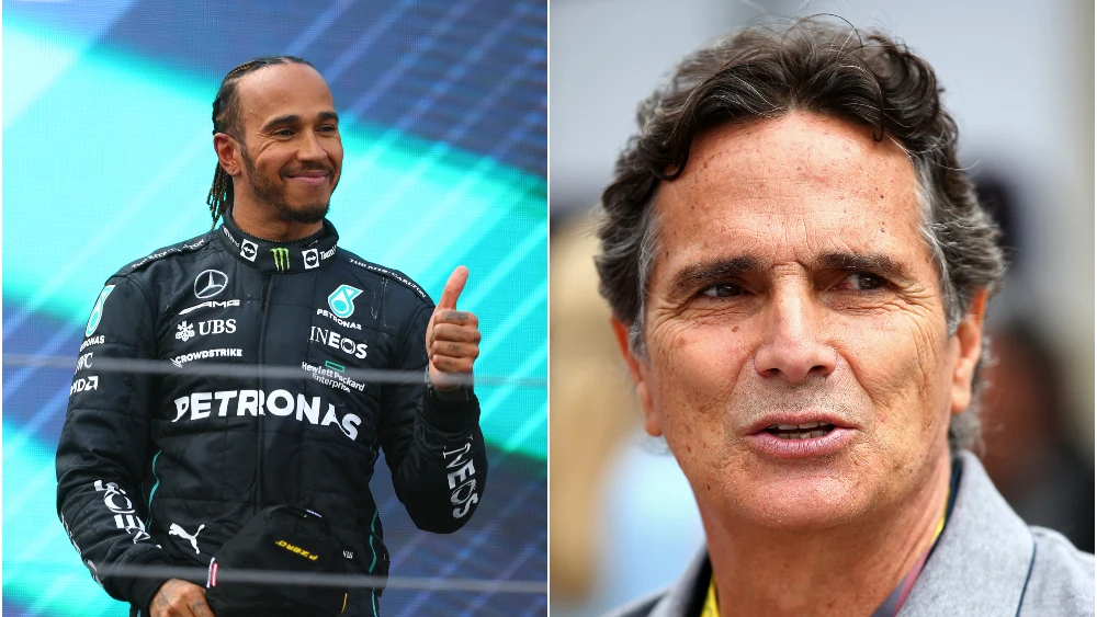 Lewis Hamilton y Nelson Piquet