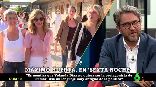 Máximo Huerta, sobre Yolanda Díaz: "Sólo tendrá éxito si va de número dos de Sánchez" Máximo Huerta, sobre Yolanda Díaz: "Sólo tendrá éxito si va de número dos de Sánchez"