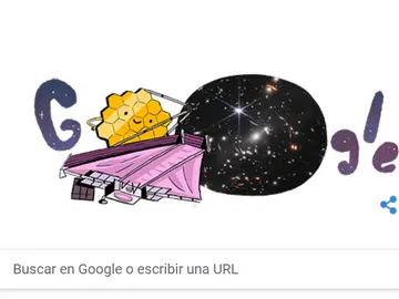 Google dedica su doodle a las imágenes del telescopio James Webb Google dedica su doodle a las imágenes del telescopio James Webb