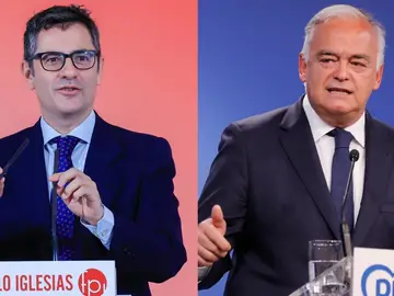 El ministro Bolaños y el secretario institucional del PP, González Pons