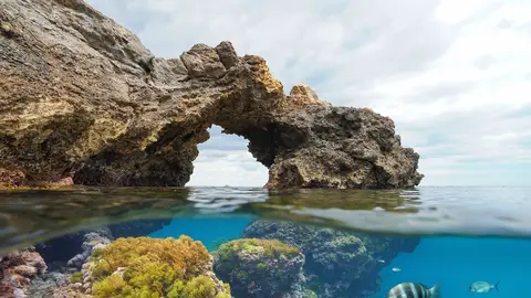 Arco de la Picadera, reserva natural de Cabo Tiñoso en Murcia Arco de la Picadera, reserva natural de Cabo Tiñoso en Murcia