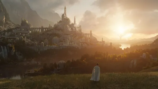 Una de las impresionantes ciudades que podremos contemplar en 'Los Anillos de Poder'. Una de las impresionantes ciudades que podremos contemplar en 'Los Anillos de Poder'.