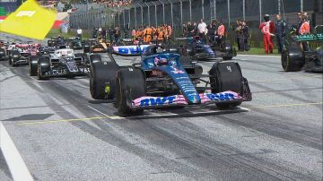 El K.O. del Alpine de Fernando Alonso en la carrera al sprint fue culpa ¡¡de McLaren!!