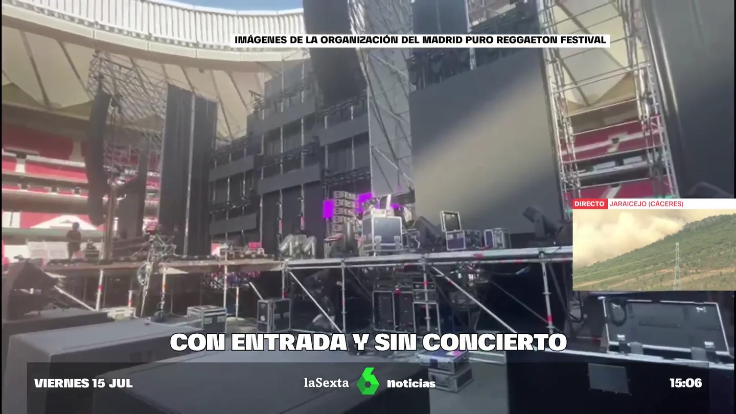 Madrid cancela el Puro Reggaeton Festival por fallos de seguridad y con la indignación de 35.000 asistentes por la organización Madrid cancela el Puro Reggaeton Festival por fallos de seguridad y con la indignación de 35.000 asistentes por la organización