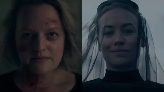 Elisabeth Moss (June) e Yvonne Strahovski (Serena) se enfrentan en la quinta temporada de 'El cuanto de la criada' Elisabeth Moss (June) e Yvonne Strahovski (Serena) se enfrentan en la quinta temporada de 'El cuanto de la criada'