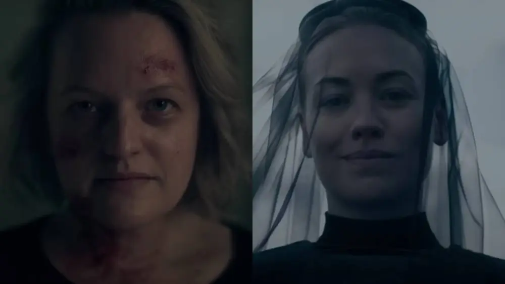 Elisabeth Moss (June) e Yvonne Strahovski (Serena) se enfrentan en la quinta temporada de 'El cuanto de la criada'