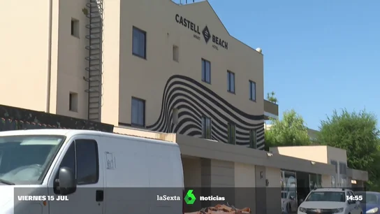 Imagen del hotel de Castelldefels donde se produjo un tiroteo Imagen del hotel de Castelldefels donde se produjo un tiroteo