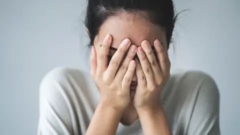 Chica con ansiedad Chica con ansiedad