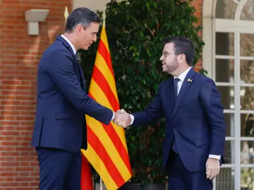 Sánchez recibe a Aragonés en La Moncloa