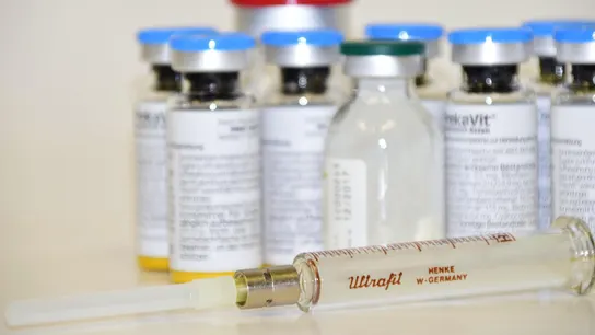 Imagen de archivo de una jeringuilla Imagen de archivo de una jeringuilla