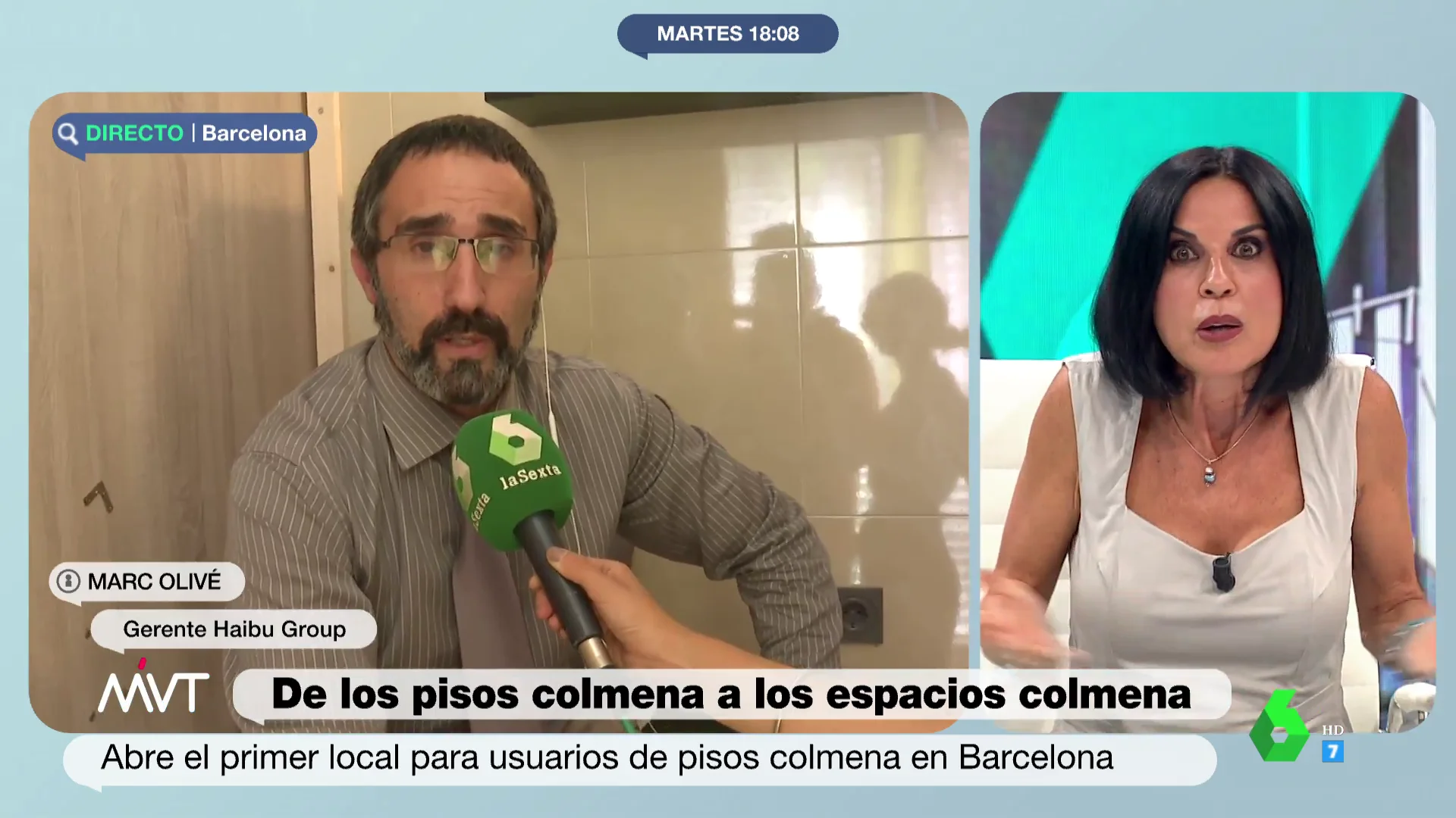 Tensión entre el creador de los pisos colmena y Bea de Vicente tras preguntarle por la legalidad de alquilar camas en armarios: "Eso se lo diremos a los jueces"