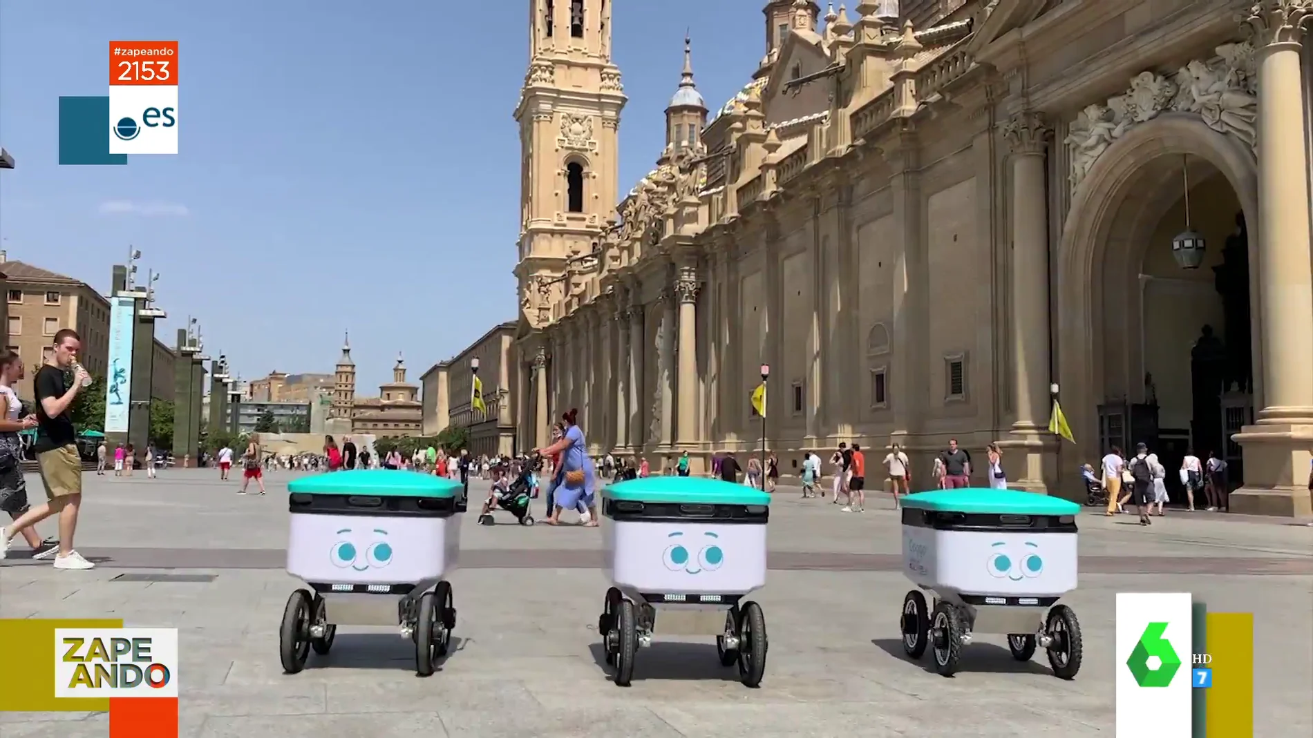 Así funcionan los robots de delivery en Zaragoza