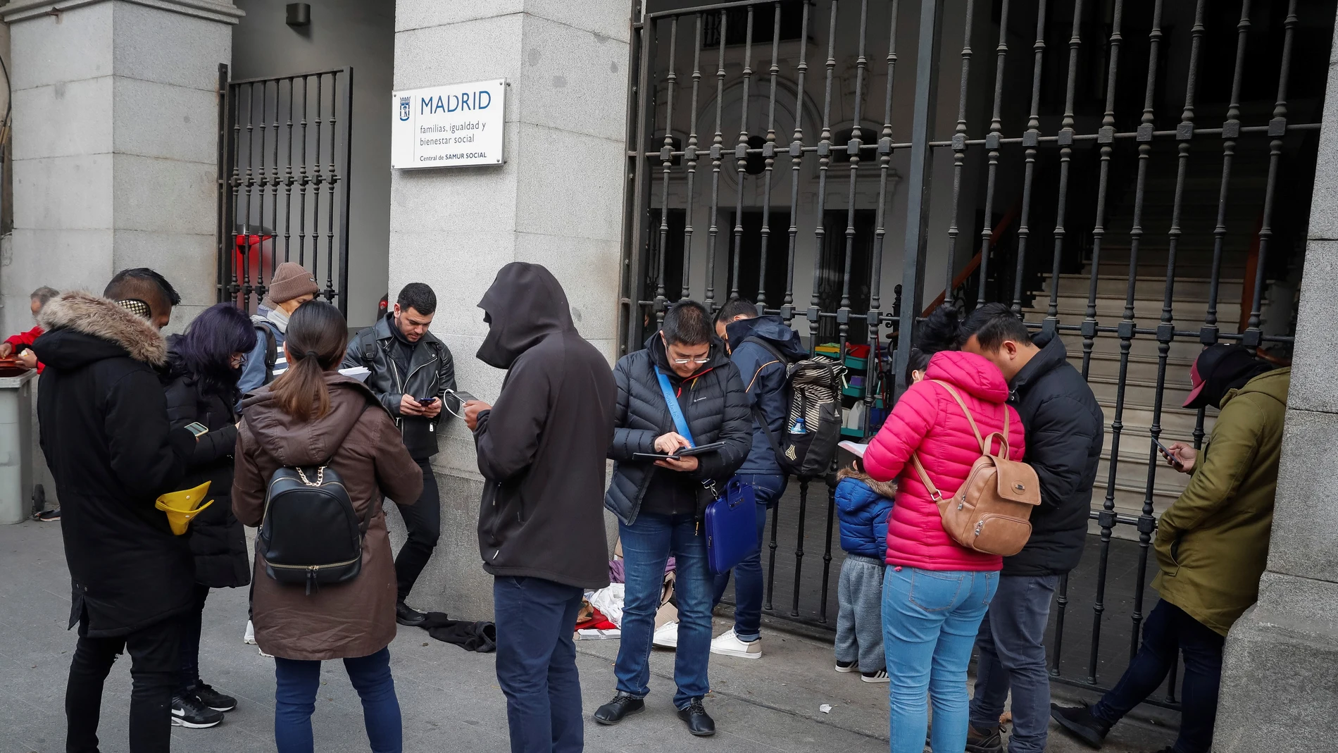 Un centro para migrantes en Madrid