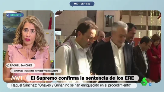 Raquel Sánchez: "Chaves y Griñán, a diferencia de responsables de otros partidos, no se han enriquecido con los ERE" Raquel Sánchez: "Chaves y Griñán, a diferencia de responsables de otros partidos, no se han enriquecido con los ERE"