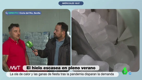 La advertencia de un fabricante de hielo en pleno verano: "Va a faltar, seguro" La advertencia de un fabricante de hielo en pleno verano: "Va a faltar, seguro"