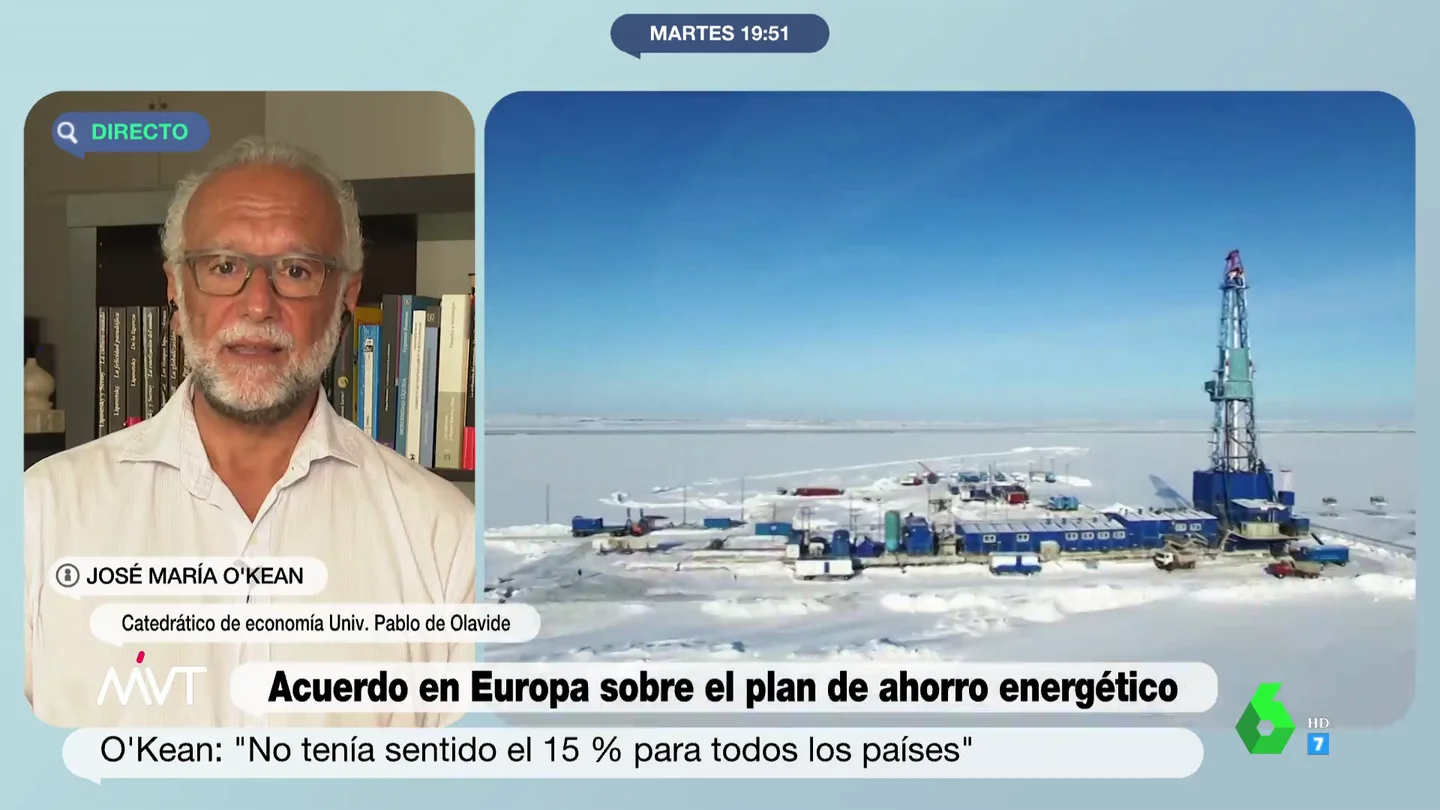 José María O'Kean explica cómo podría afectarnos el recorte del consumo de gas al que nos obligará Europa este invierno José María O'Kean explica cómo podría afectarnos el recorte del consumo de gas al que nos obligará Europa este invierno
