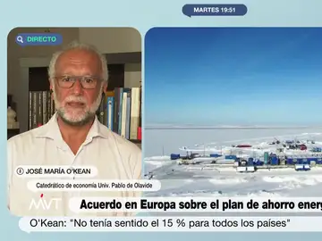 José María O&#39;Kean explica cómo podría afectarnos el recorte del consumo de gas al que nos obligará Europa este invierno