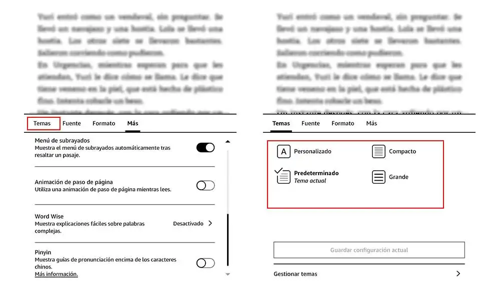 Selecciona el tema que quieras usar