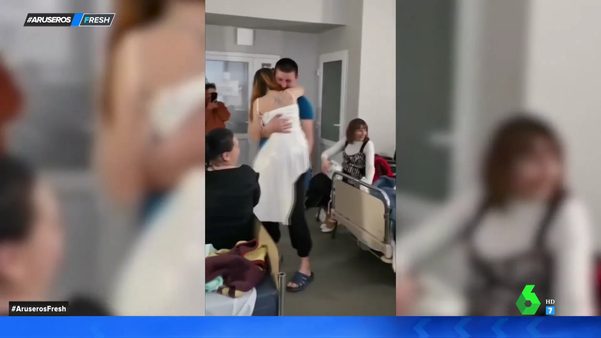 Emocionante boda en un hospital de Ucrania