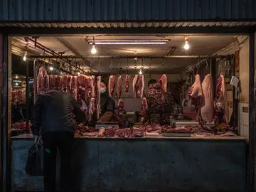 mercado húmedo en China mercado húmedo en China