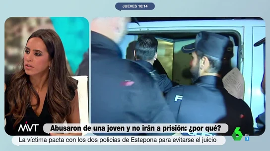 La reflexión de Marina Valdés sobre el acuerdo entre los policías y la víctima de Estepona: "¿Qué mensaje manda esto a la sociedad?" La reflexión de Marina Valdés sobre el acuerdo entre los policías y la víctima de Estepona: "¿Qué mensaje manda esto a la sociedad?"