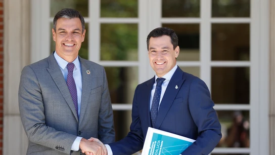 Sánchez recibe en Moncloa a los presidentes de Andalucía, Galicia y Castilla y León Sánchez recibe en Moncloa a los presidentes de Andalucía, Galicia y Castilla y León
