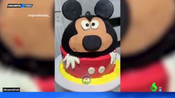 Nueva versión de la tarta del Mickey Mouse obeso