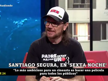 Santiago Segura, en laSexta Noche: &quot;Tener a Sardà y Marhuenda es como un superhéroe de Marvel y otro de DC&quot;