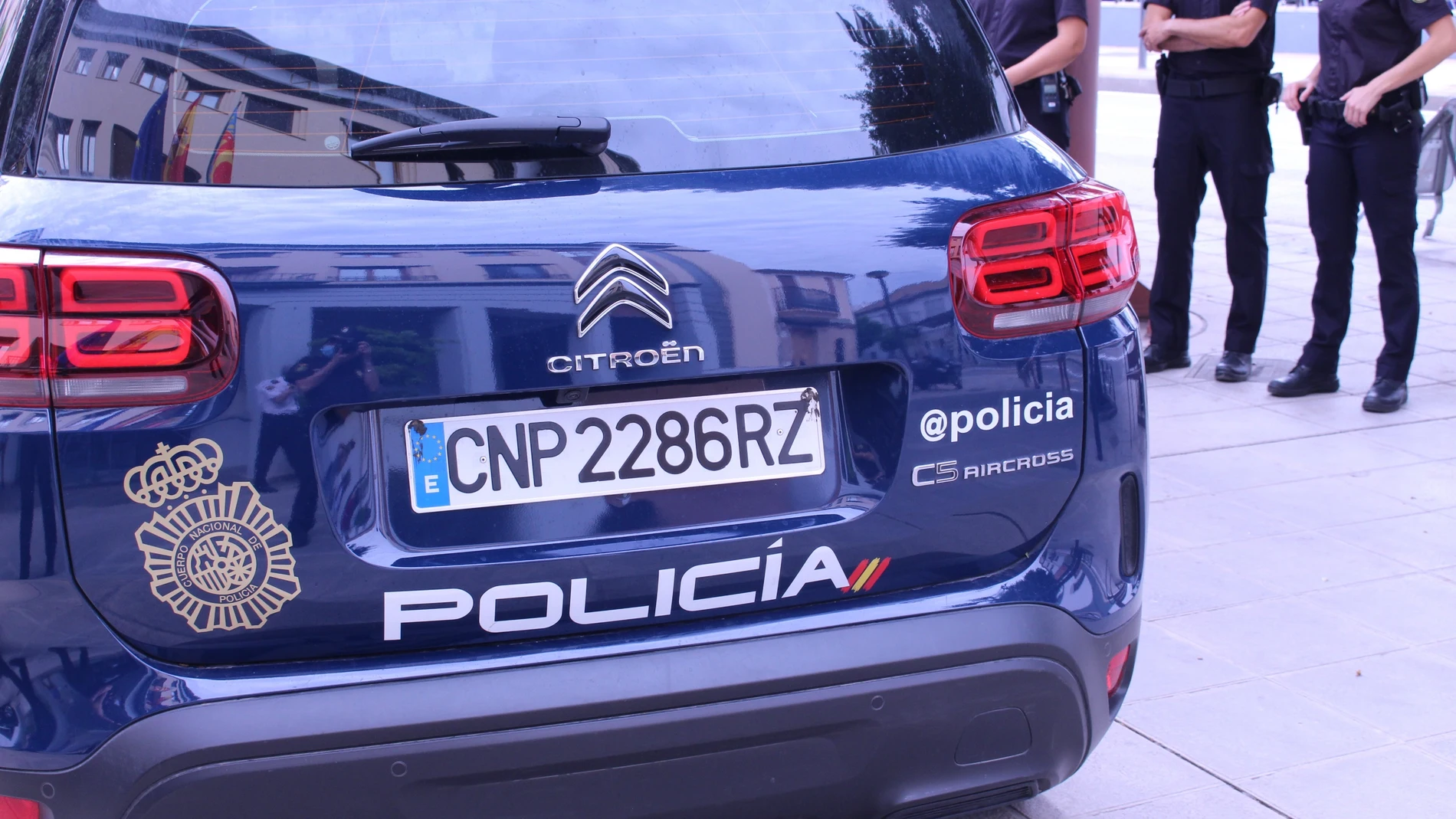 Imagen de un coche patrulla de la Policía Nacional