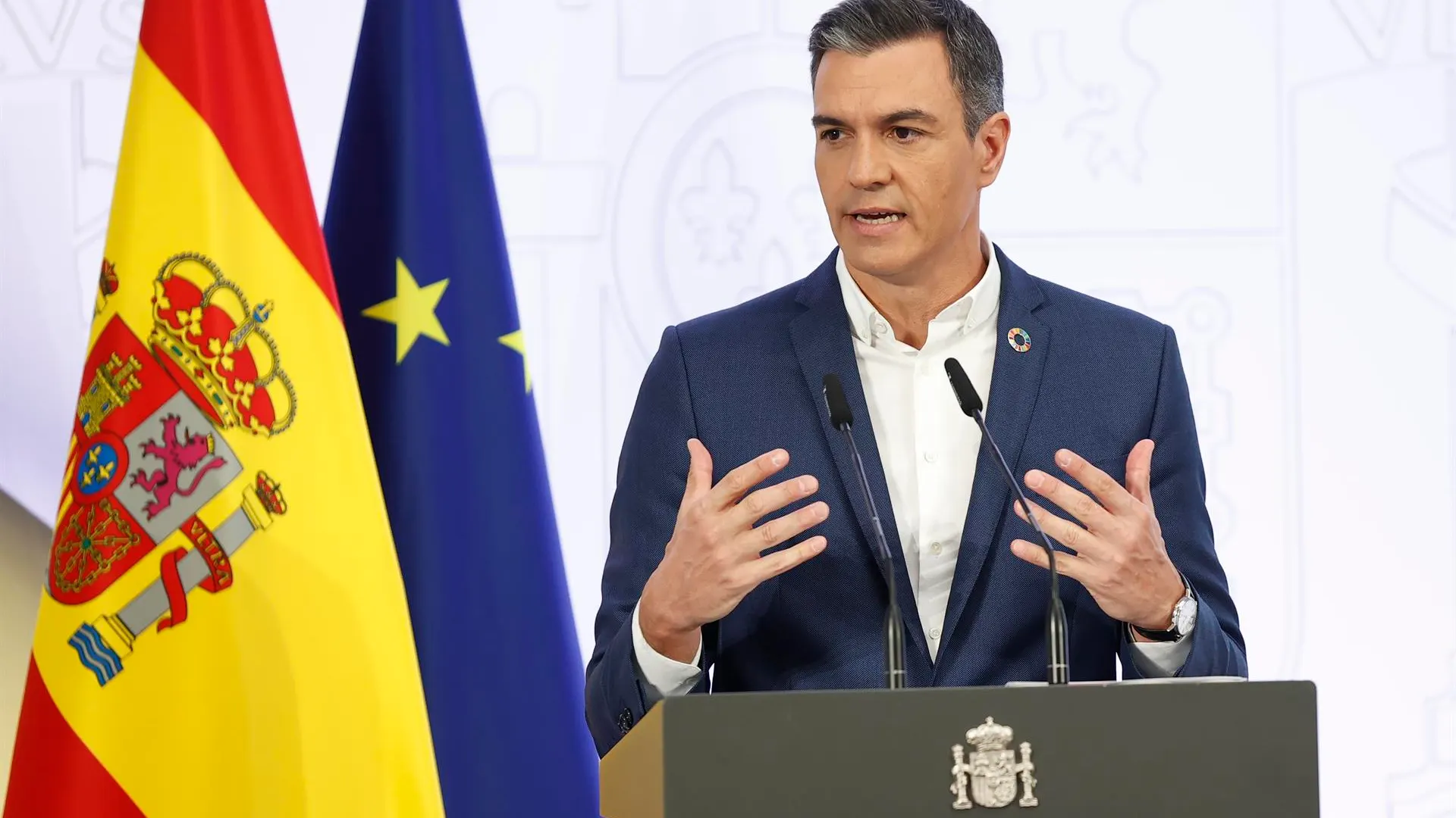 El presidente del Gobierno, Pedro Sánchez