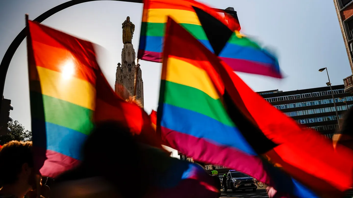 Imagen de archivo de una concentración en Bilbao contra la transfobia, en el Día Internacional del Orgullo LGTBI. Imagen de archivo de una concentración en Bilbao contra la transfobia, en el Día Internacional del Orgullo LGTBI.