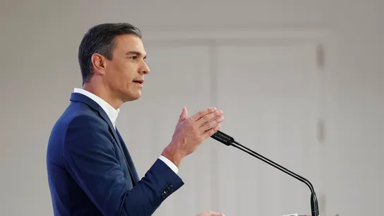 El presidente del Gobierno, Pedro Sánchez, ofrece el tradicional balance del curso político antes del parón de las vacaciones. El presidente del Gobierno, Pedro Sánchez, ofrece el tradicional balance del curso político antes del parón de las vacaciones.