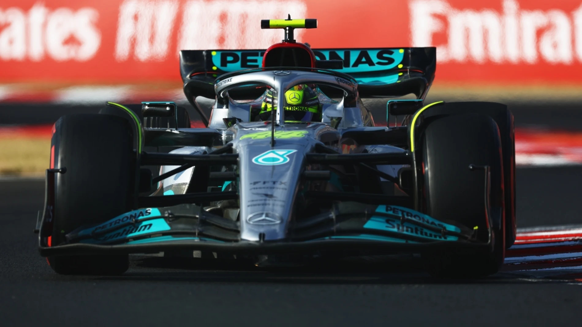 Lewis Hamilton con el Mercedes