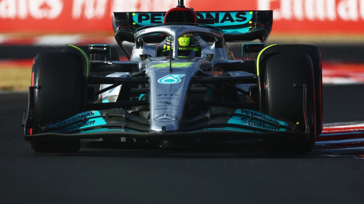 Lewis Hamilton con el Mercedes