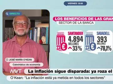 La clara previsión del economista José María O&#39;Kean sobre el impuesto a la banca y a las energéticas