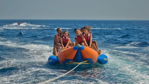 Banana boat en Eliat. Israel