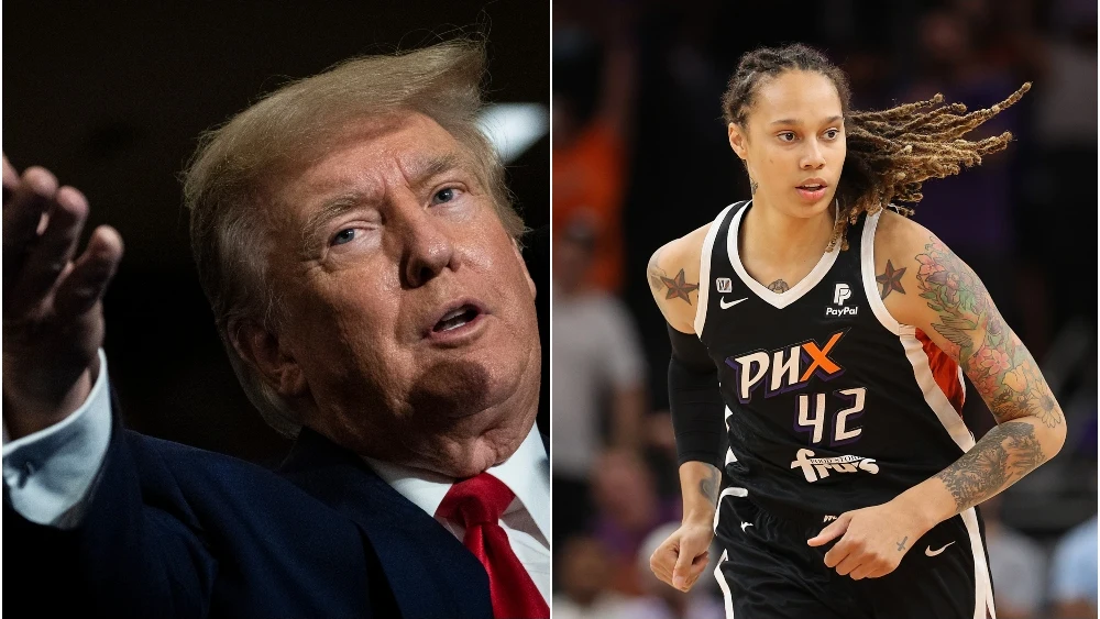 Donald Trump y Brittney Griner