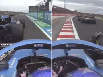 La 'onboard' de la salida de Fernando Alonso que evidencia la 'mala praxis' de Esteban Ocon